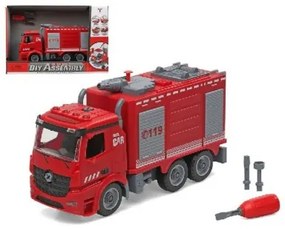 Camion Pompieri con Luci e Suoni Diy Assembly 37 x 25 cm (37 x 25 cm)