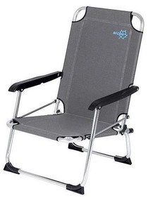 Sedia da campeggio pieghevole grigia