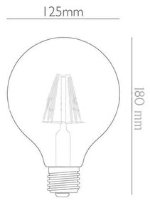 Lampada LED Globo 4,5W E27 DarkLight Colore  Bianco Naturale 4.000K