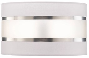 HELAM Paralume Helen E27 Ø25/altezza 20 cm bianco/argento