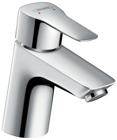 Rubinetto per lavabo a canna bassa getto laminare cristallino My Sport M cromato lucido HANSGROHE H 20 cm