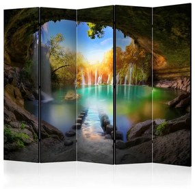 Paravento  Turquoise Lake II [Room Dividers]  Colore ---, Dimensioni e Misure 225x172