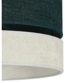 Duolla - Lampadario a sospensione con filo DOUBLE 1xE27/15W/230V diametro 40 cm verde/grigio
