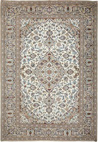 Kashan Tappeto 200 x 290 Beige (Iran) Annodato A Mano
