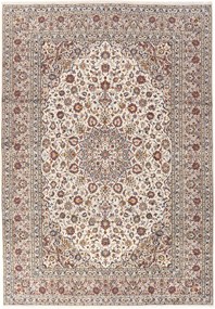 Kashan Tappeto 360x250 Beige (Iran) Annodato A Mano