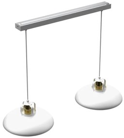 Brilagi - Lampadario a sospensione con filo FLAMENGO 2xE27/60W/230V bianco