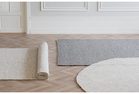 Tappeto in lana grigio chiaro 290x200 cm Auckland - Rowico
