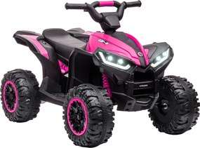 Quad Elettrico per Bambini 12V 2 Velocità Fari LED Rosa...