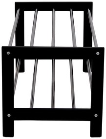 Scarpiera nera in legno di pioppo Padova - House Nordic