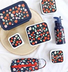 A Little Lovely Company - borraccia in acciaio inox, 350 ml - fragole