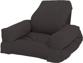 Poltrona relax per bambini nera e grigia Mini Hippo - Karup Design