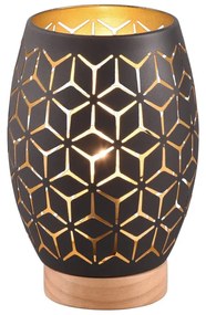 Lampada da tavolo nera (altezza 21 cm) Bidar - Trio