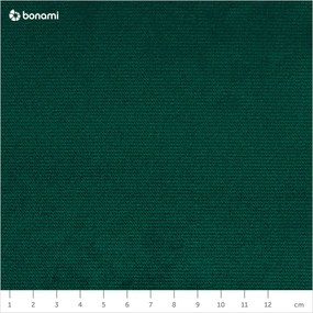 Divano letto angolare in velluto verde, angolo sinistro Lofty Lilly - Miuform