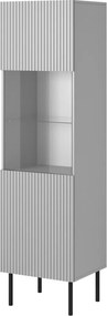 Armadio Asensio W-1 in grigio chiaro/nero - L50 cm