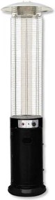Stufa a Fiamma Circolare a Gas con Base Nera – Altezza 210 cm