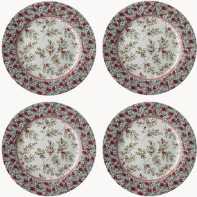 Set di 4 piatti da dessert in porcellana Gift