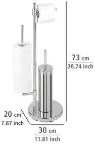 WENKO 22512100 - Scopino WC UNIVERSALO NEO 30x73 cm acciaio inox/argento