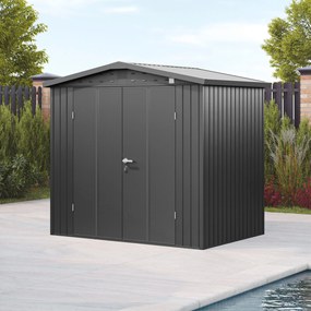 PRIMEYARD Casetta da giardino 210 x 150 cm, antracite - (GFPV00978)