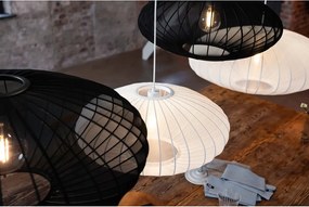 Lampada a sospensione bianca con paralume in tessuto ø 60 cm Florence - Markslöjd