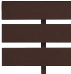 Giroletto Marrone Scuro in Legno Massello di Pino 90x200 cm