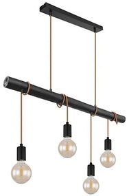 Globo 15459-4H - Lampadario a sospensione con filo LEO 4xE27/60W/230V