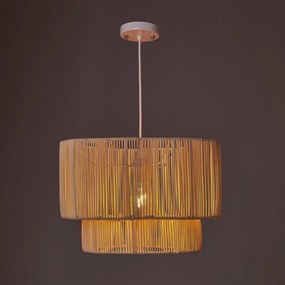 Lampada da soffitto in colore naturale con paralume in rattan ø 38 cm Natural Way - Casa Selección