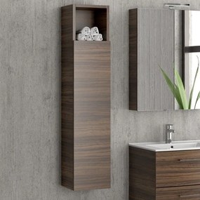 Kamalu - composizione mobile lavabo 60, colonna specchio e pensile el-60a