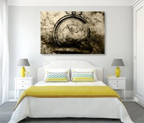 Quadro su tela – Orologi antichi in seppia