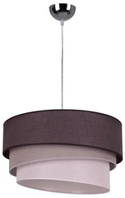 Duolla - Lampadario a sospensione con filo TRIO 1xE27/40W/230V diametro 45 cm antracite/grigio/bianco