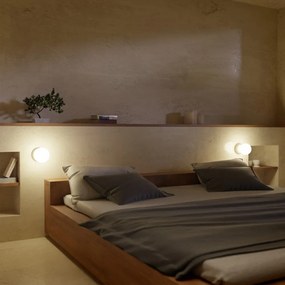 Lampada da parete grigia, altezza 10 cm Creta - SULION