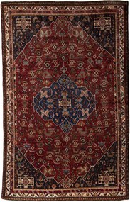 Shiraz Tappeto 170 x 260 Rosso (Iran) Annodato A Mano