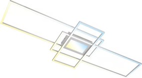 Briloner 3812019-LED Plafoniera LED dimmerabile RAM 56W/230V Wi‑Fi Tuya 111x42 cm + telecomando