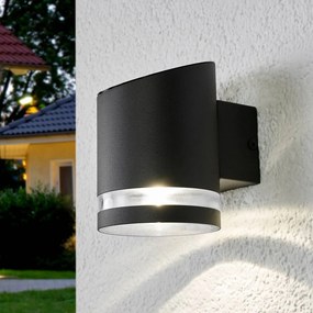 Lindby Applique da esterno a LED Melinda, 9 cm, acciaio inox