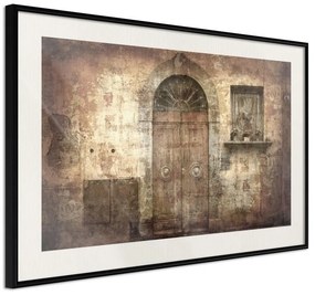 Poster  Mysterious Door  Cornice Quadri Cornice nera con pass-partout, Larghezza x Altezza Home decor 90x60