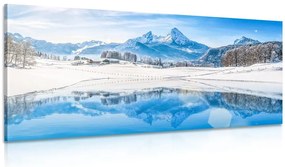 Stampa su tela – Paesaggio innevato nelle Alpi