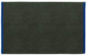 Tappetino per il bagno verde scuro/blu in cotone organico 50x80 cm Soft – Mette Ditmer Denmark