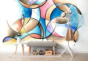 Carta da parati – Disegno astratto di forme