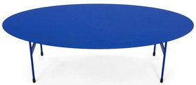 Tavolino da salotto blu in metallo 39x120 cm Mira – Spinder Design