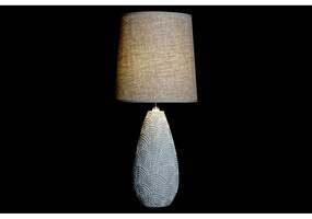 Lampada da tavolo DKD Home Decor Bianco Beige Poliestere Resina (2 pezzi) (35 x 35 x 64 cm)