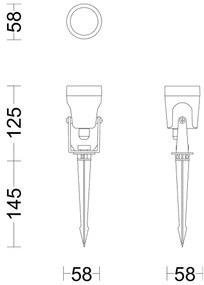 Philips - Luce Spot a LED da esterno GARDENLINK REUEL LED/1,5W/24V 2700K IP44