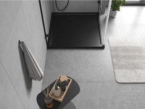 Mexen Flow piatto doccia quadrato slim 120 x 120 cm, nero opaco - 46S701212