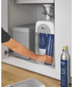 GROHE 40422000 - Bombola di carbonazione GROHE BLUE 425 g CO2 (4 pezzi) in acciaio inox