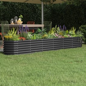 Letto Da Giardino İn Acciaio A Polvere 260x40x36 Cm Antracite /