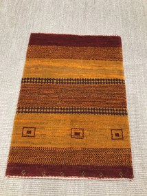 Gashguli Tappeto 60x80 Giallo (Iran) Annodato A Mano