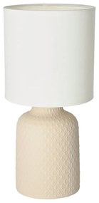 Lampada da tavolo beige con paralume in tessuto (altezza 32 cm) Iner - Candellux Lighting