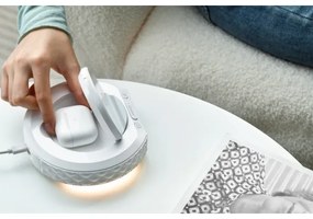 Immax 08983L - Sveglia con display LCD e ricarica wireless Qi 27W/9V bianco