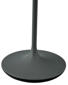 Lampada da tavolo grigio scuro con LED IP65 ricaricabile con stazione di ricarica - Bass