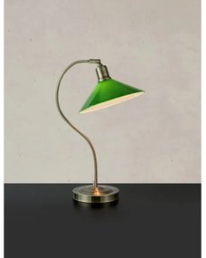 Markslöjd 108864 - Lampada da tavolo VELA 1xE27/40W/230V ottone/verde