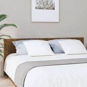 Testiera Letto Rovere Marrone 200x1,5x80 Cm Legno Multistrato /