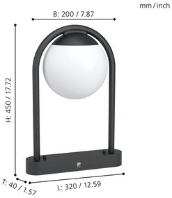 Eglo 98732 - Lampada da esterno VECCHIA 1xE27/28W/230V IP44